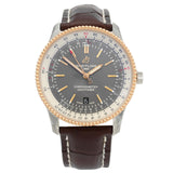 Breitling Navitimer 1 Automatic 41mm Brown Dial Brown Leather Strap Mens Watch - U17326211M1P2