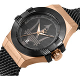 Maserati Potenza Black Mesh Bracelet Black Dial Watch For Men - R8853108010
