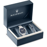 Maserati Successo 44mm Solar Blue Stainless Steel Watch For Men - R8873645004