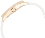 Guess G Twist White & Gold Dial White Silicone Strap Watch For Women - W0911L5