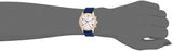 Guess Solar White Rose Gold Dial Blue Rubber Strap Watch For Women - W1135L3