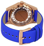 Marc Jacobs Henry Blue Dial Blue Leather Strap Watch for Women - MBM1244