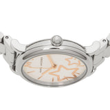 Marc Jacobs Classic White Dial SIlver Stainless Steel Strap Watch for Women - MJ3591