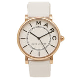 Marc Jacobs Roxy White Dial White Leather Strap Watch for Women - MJ1561
