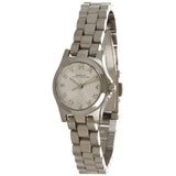 Marc Jacobs Henry Dinky White Dial Silver Stainless Steel Strap Watch for Women - MBM3198