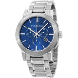 Burberry The City Blue Dial Silver Stainless Steel Strap Watch for Men - BU9363