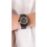 Marc Jacobs Henry Black Transparent Dial Black Stainless Steel Strap Watch for Women - MBM3255