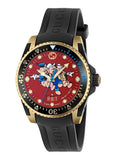 Gucci Dive Quartz Red Dial Black Rubber Strap Watch For Men - YA136325