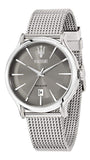 Maserati Epoca Grey Dial Grey Mesh Bracelet Watch For Men - R8853118002