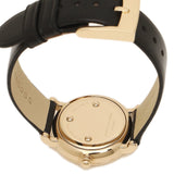 Marc Jacobs Roxy Champagne Dial Black Leather Strap Watch for Women - MJ1537