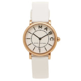 Marc Jacobs Roxy White Dial White Leather Strap Watch for Women - MJ1562