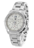 Tag Heuer Aquaracer 43mm White Dial Steel Strap Watch for Men - CAY1111.BA0927