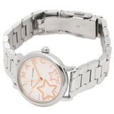 Marc Jacobs Classic White Dial SIlver Stainless Steel Strap Watch for Women - MJ3591