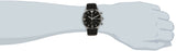 Emporio Armani Gianni Chronograph Black Dial Black Leather Strap Watch For Men - AR0397