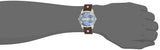 Diesel Mini Daddy LIght Blue Dial Brown Leather Strap Watch For Men - DZ7321