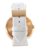 Versace V Metal Icon Gold Dial White & Gold Strap Watch for Women - VLC040014