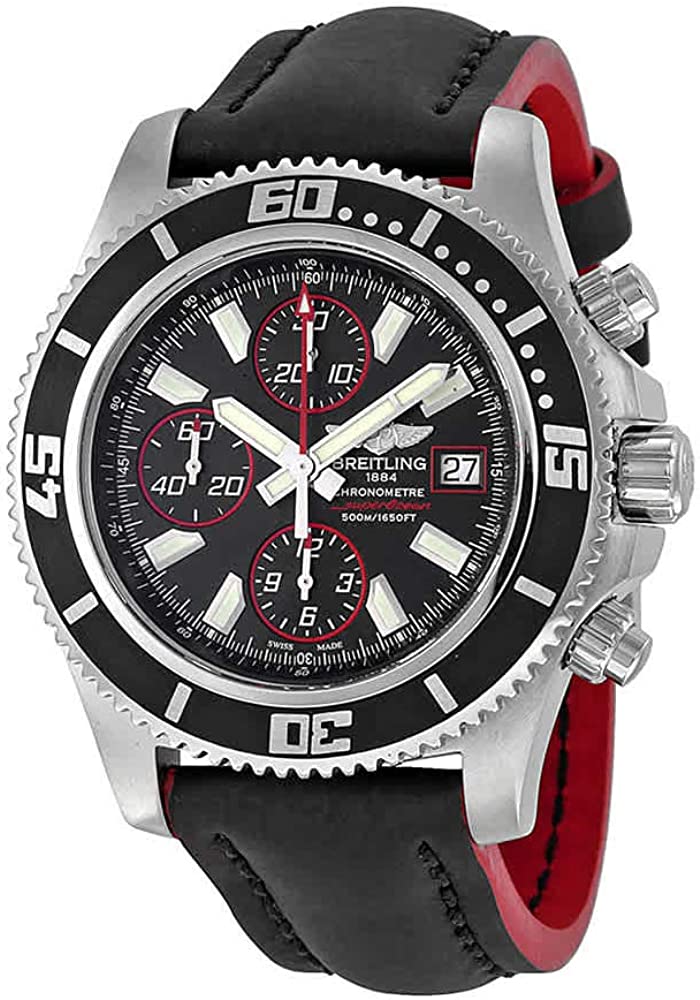 Breitling Superocean Chronograph II Black Dial 44mm Automatic Mens Watch - A1334102/BA81