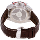 Tissot PRS 516 Chronograph Blue Dial Brown Leather Strap Watch For Men - T100.417.16.041.00