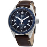 Tag Heuer Autavia Calibre 5 42mm Automatic Blue Dial Brown Leather Strap Watch for Men - WBE5116.FC8266