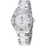 Tag Heuer Aquaracer Quartz White Dial Two Tone Steel Strap Watch Women - WAY131B.BA0914