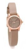 Marc Jacobs Henry Dinky Grey Dial Grey Leather Strap Watch for Women - MBM1239