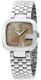 Gucci G-Gucci Brown Dial Silver Steel Strap Watch For Women - YA125413