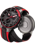 Tissot T Race Cycling Vuelta Black Dial Two Tone Rubber Strap Watch For Men - T111.417.37.441.01