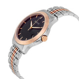 Gucci G Timeless Black Dial Two Tone Steel Strap Watch For Men - YA126410