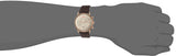 Emporio Armani Aviator Grey Dial Brown Leather Strap Watch For Men - AR11106