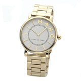 Marc Jacobs Roxy White Dial Gold Steel Strap Watch for Women - MJ3522