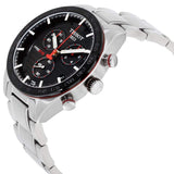 Tissot T Sport PRS 516 Chronograph Black Dial Silver Steel Strap Watch For Men - T100.417.11.051.01