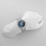 Gucci G Timeless Diamonds Mother of Pearl Blue Dial Silver Steel Strap Unisex Watch - YA126458