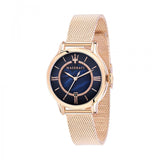 Maserati Epoca Blue Dial Rose Gold Mesh Strap Watch For Women - R8853118503