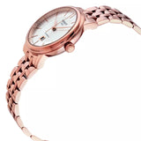 Tissot T Classic Carson Premium White Dial Rose Gold Steel Strap Watch for Women - T122.207.33.031.00