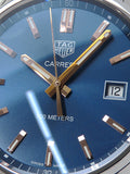 Tag Heuer Carrera Quartz Blue Dial Silver Steel Strap Watch for Women - WAR1112.BA0601