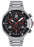 Tissot T Race Moto GP Limited Edition Chronograph Black Dial Silver Steel Strap Watch for Men - T141.417.11.057.00