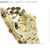 Marc Jacobs Amy Dexter Gold Dial Gold Stainless Steel Strap Watch for Women - MBM3218