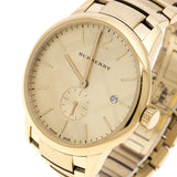 Burberry The Classic Yellow Gold Dial Yellow Gold Steel Strap Watch for Men - BU10006