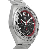 Tag Heuer Formula 1 Chronograph Black Dial Silver Steel Strap Watch for Gents - CAZ101Y.BA0842