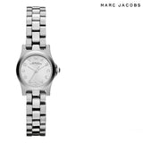 Marc Jacobs Henry Dinky White Dial Silver Stainless Steel Strap Watch for Women - MBM3198