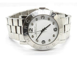 Marc Jacobs Amy White Dial Silver Stainless Steel Strap Watch for Women - MBM3054