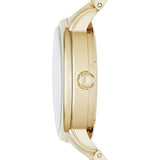 Marc Jacobs Fergus Gun Metal Grey Dial Gold Stainless Steel Strap Watch for Women - MBM3429