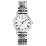 Tissot T Classic Everytime Small White Dial Silver Mesh Bracelet Watch For Women - T109.210.11.033.00