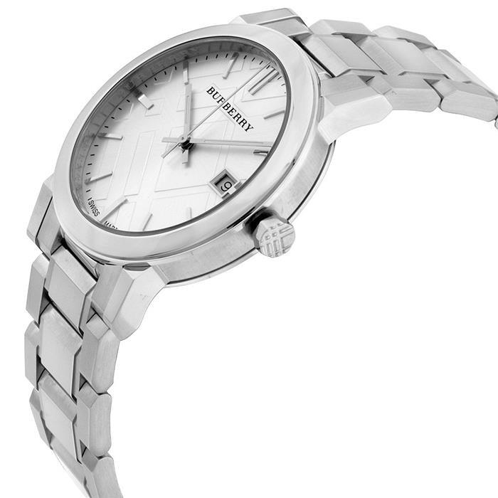 Burberry The City Silver Dial Silver Steel Strap Watch for Women - BU9000