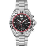 Tag Heuer Formula 1 Chronograph Black Dial Silver Steel Strap Watch for Gents - CAZ101Y.BA0842