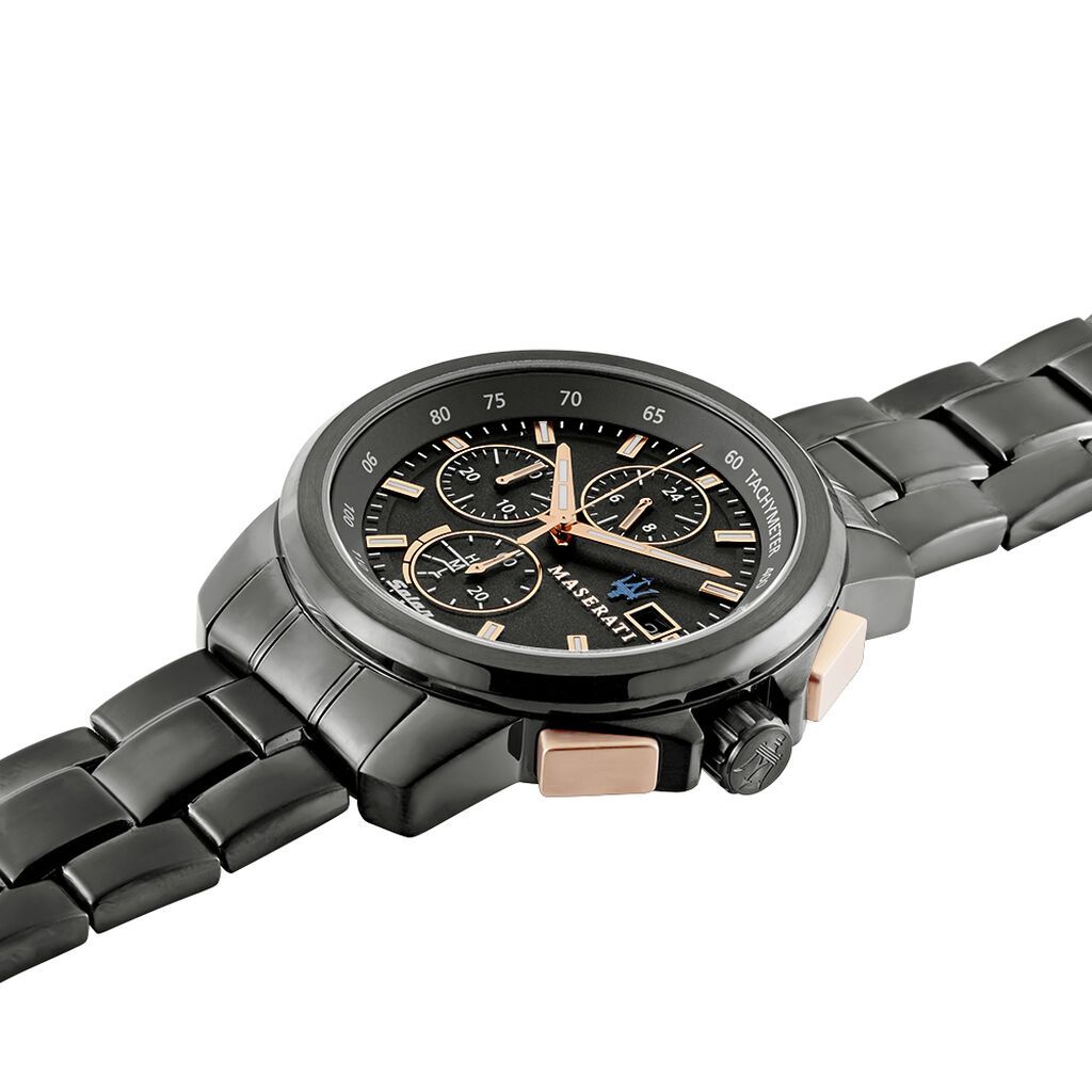 【新品】マセラティ MASERATI メンズ 腕時計 スチェッソ SUCCESSO クロノグラフ タキメーター 時計 シルバー メタルベルト R8873645004