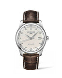 Longines Master Collection Automatic 40mm White Dial Brown Leather Strap Watch for Men - L2.793.4.77.3