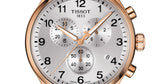 Tissot Chrono XL Classic Silver Dial Brown Leather Strap Watch For Men - T116.617.36.037.00