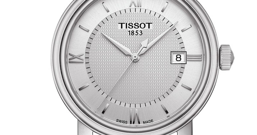 Tissot T Classic Bridgeport Silver Dial Brown Leather Strap Watch For Men - T097.410.16.038.00