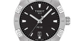 Tissot PR 100 Sport Quartz Black Dial Silver Steel Strap Watch For Men - T101.610.11.051.00